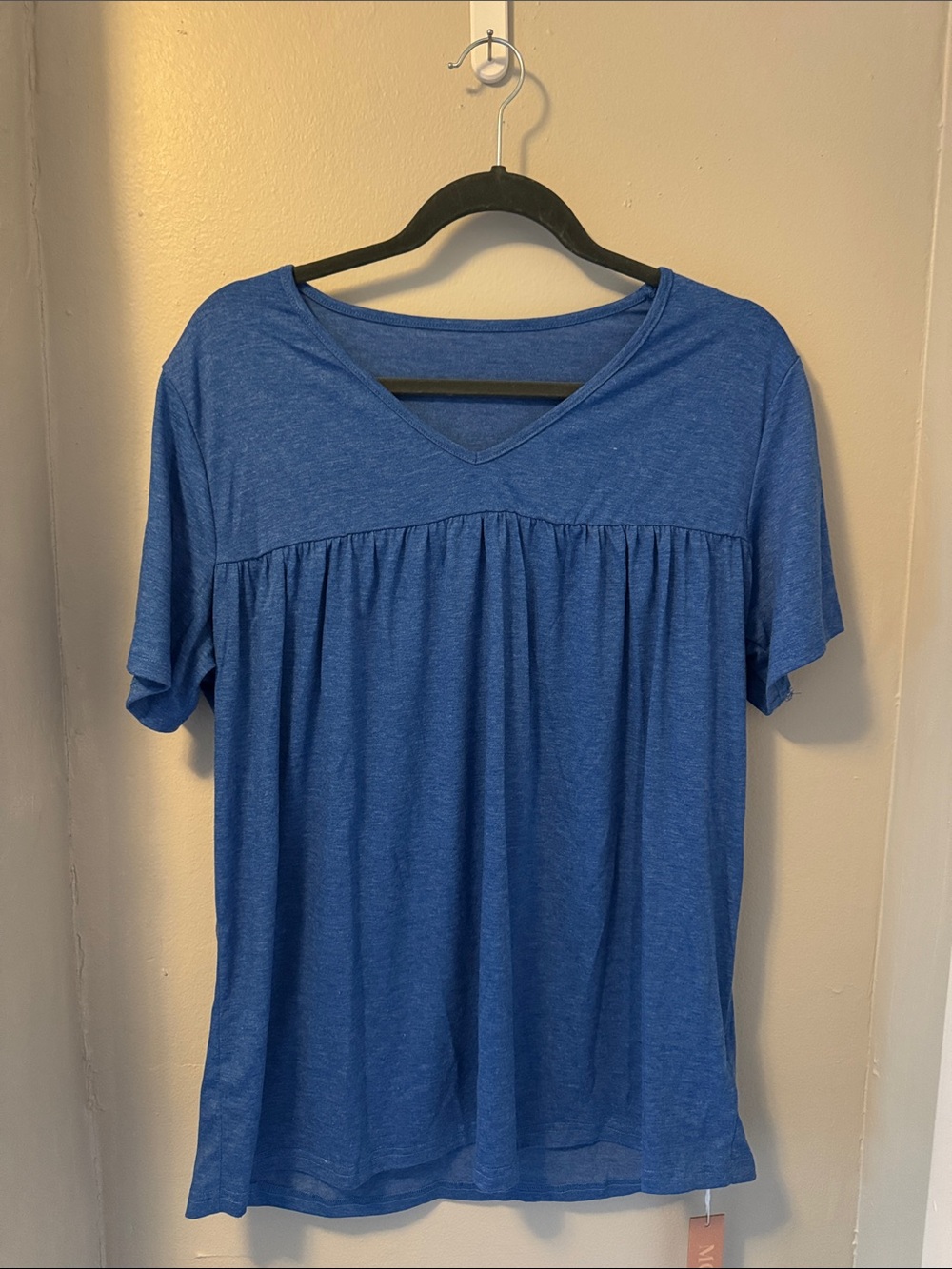 Women's Blue peasant top